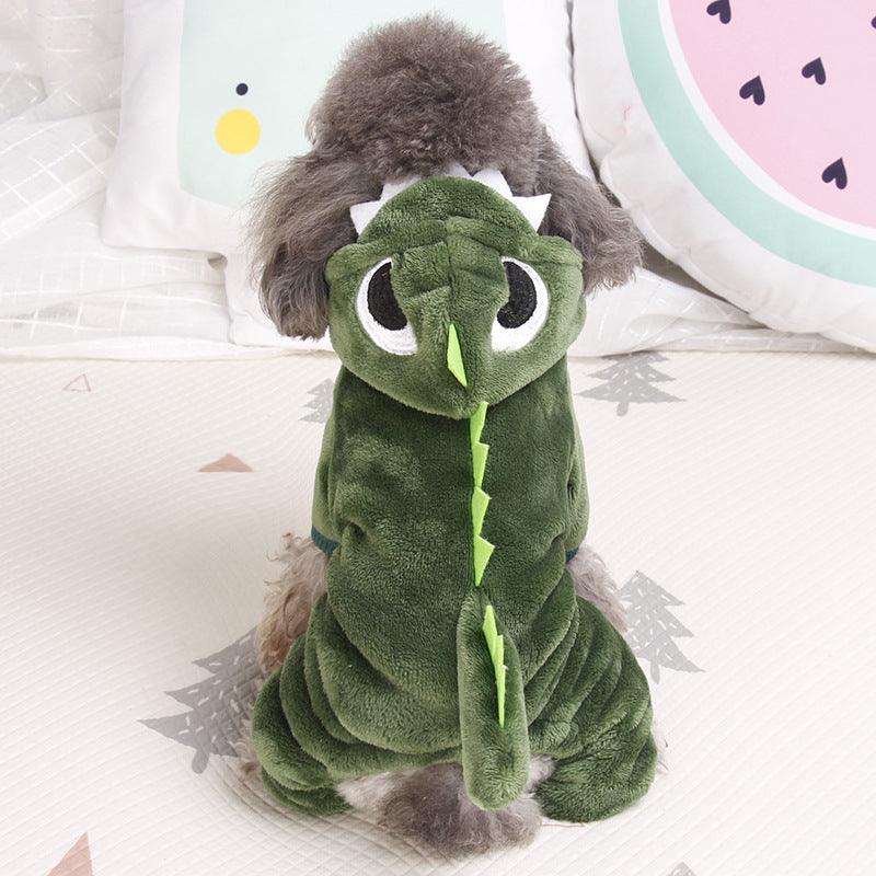 Transforming Dinosaur Pet Sweater: Stay Warm And Stylish!