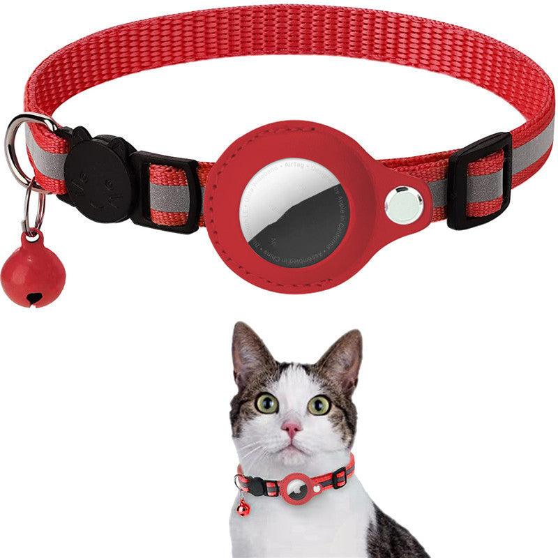 Luxe-Track Plus Reflective Waterproof Nylon Collar Case For Pet Tracking Tags - Stylish And Functional Pet Accessory