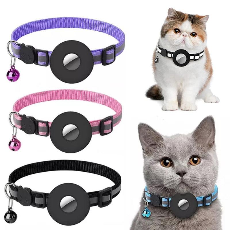Luxe-Track Plus Reflective Waterproof Nylon Collar Case For Pet Tracking Tags - Stylish And Functional Pet Accessory